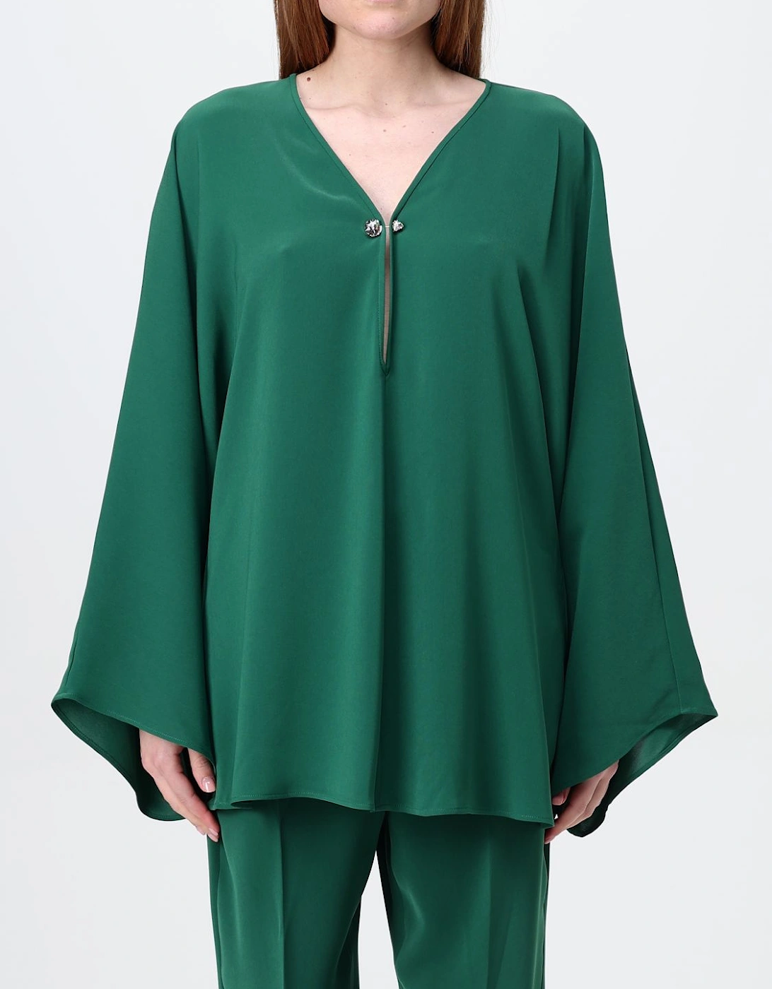 Silk VNeck Blouse, 2 of 1