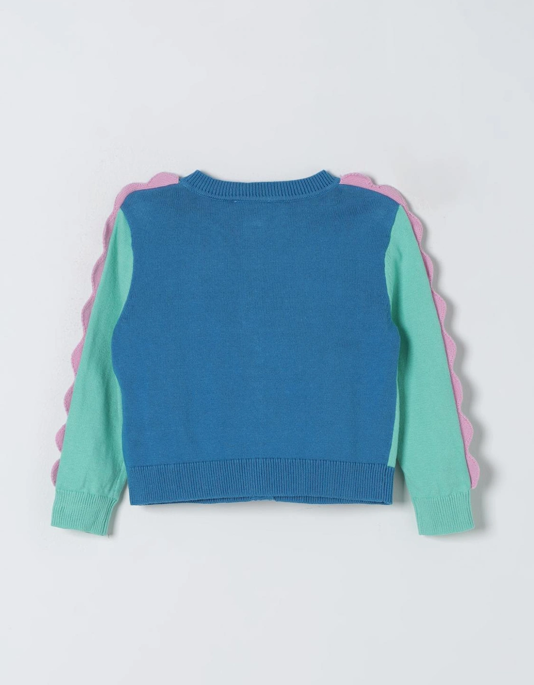 Kids Cardigan Scalloped Sleeves