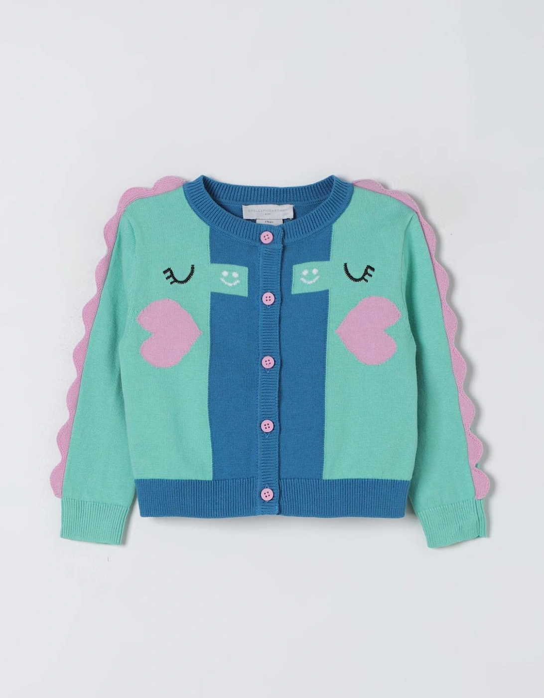 Kids Cardigan Scalloped Sleeves, 4 of 3
