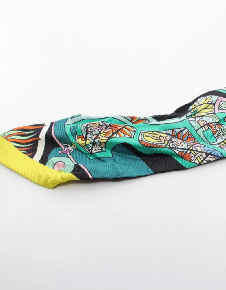 Silk Scarf Colorful Whimsical Design