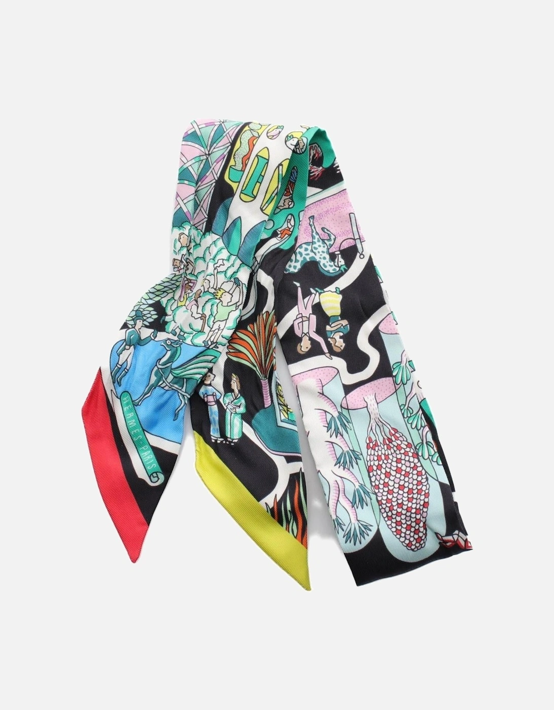 Silk Scarf Colorful Whimsical Design, 6 of 5