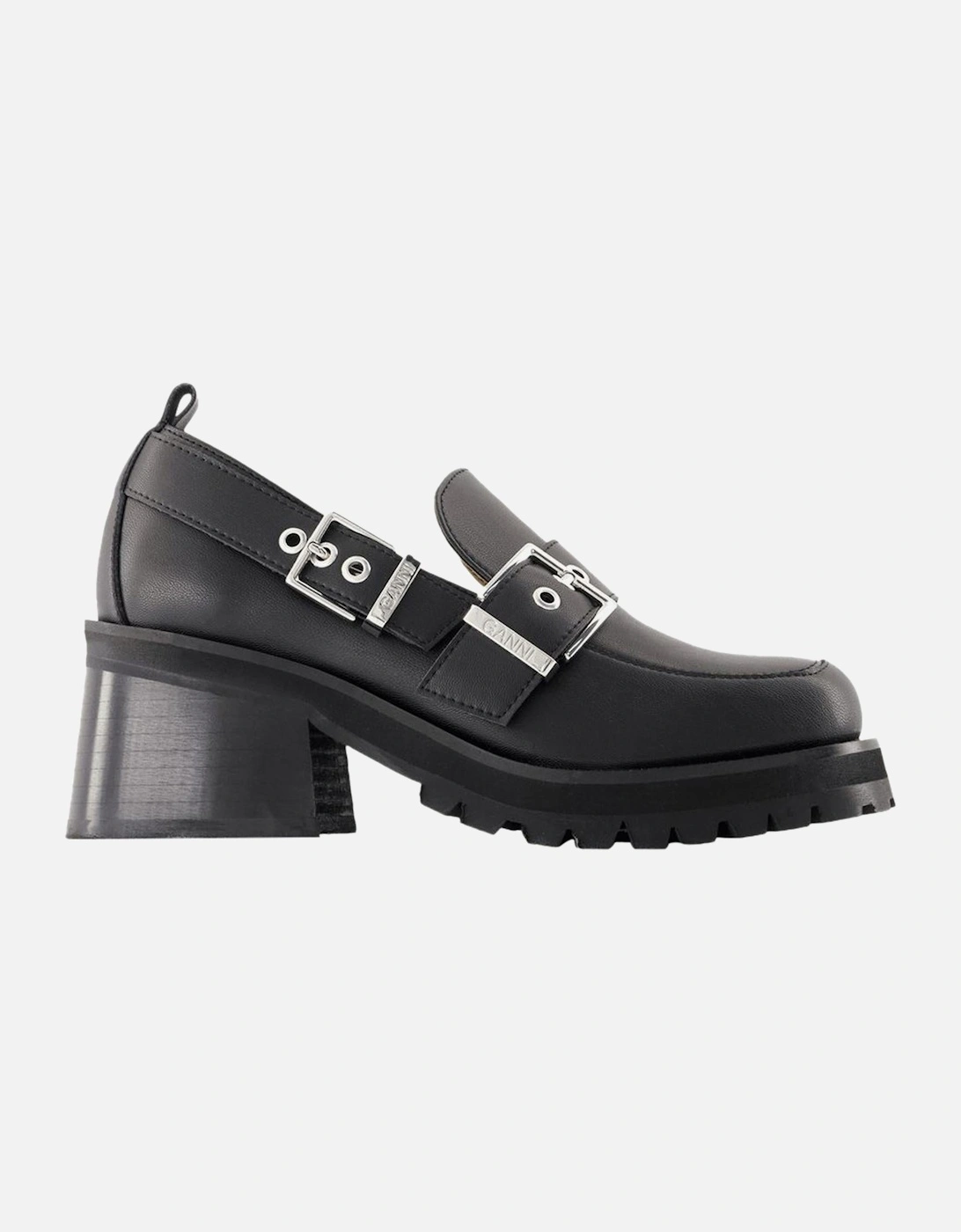 Buckle Leather Loafers Chunky Sole, 4 of 3