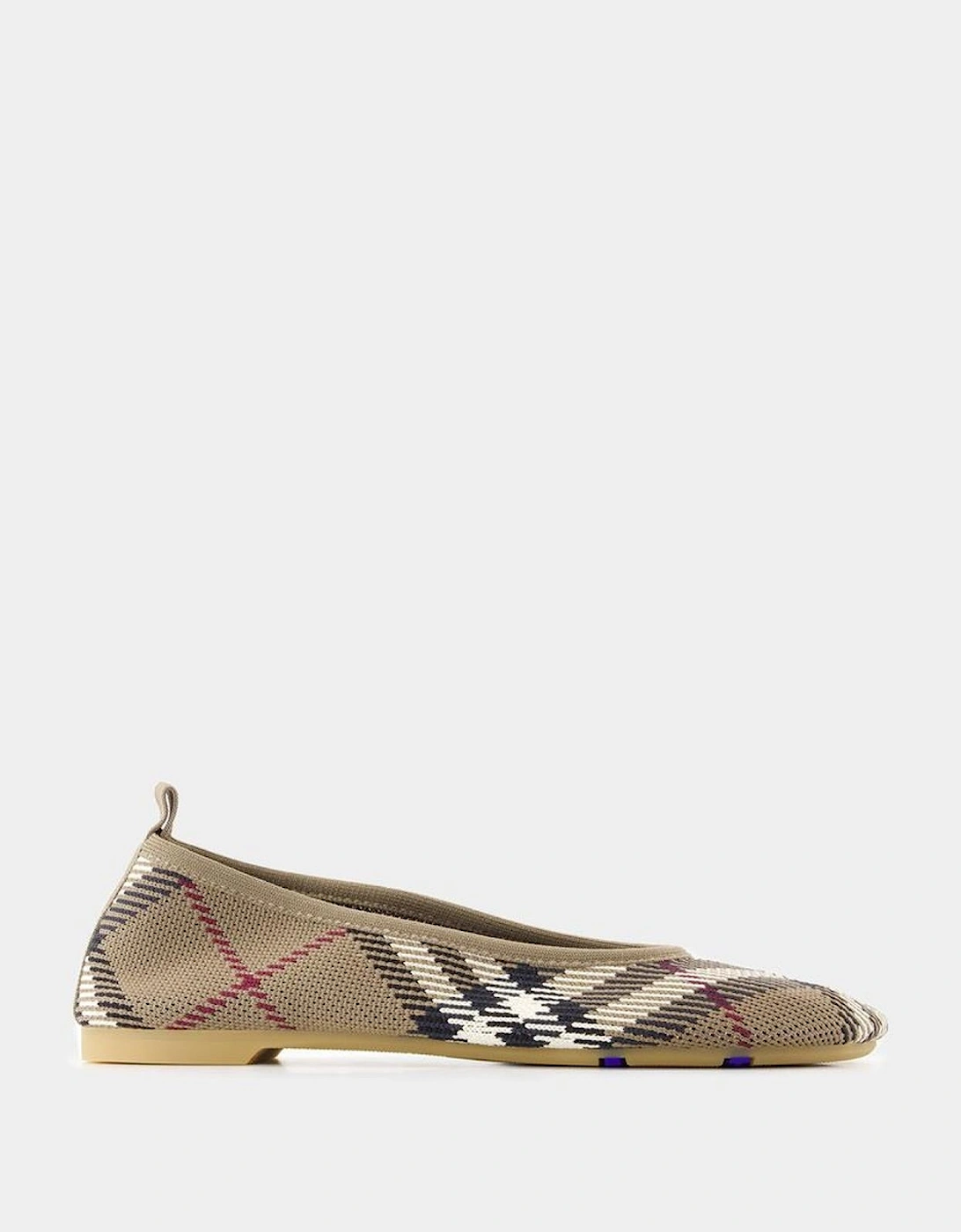 Knitted Ballet Flats Plaid Pattern, 4 of 3