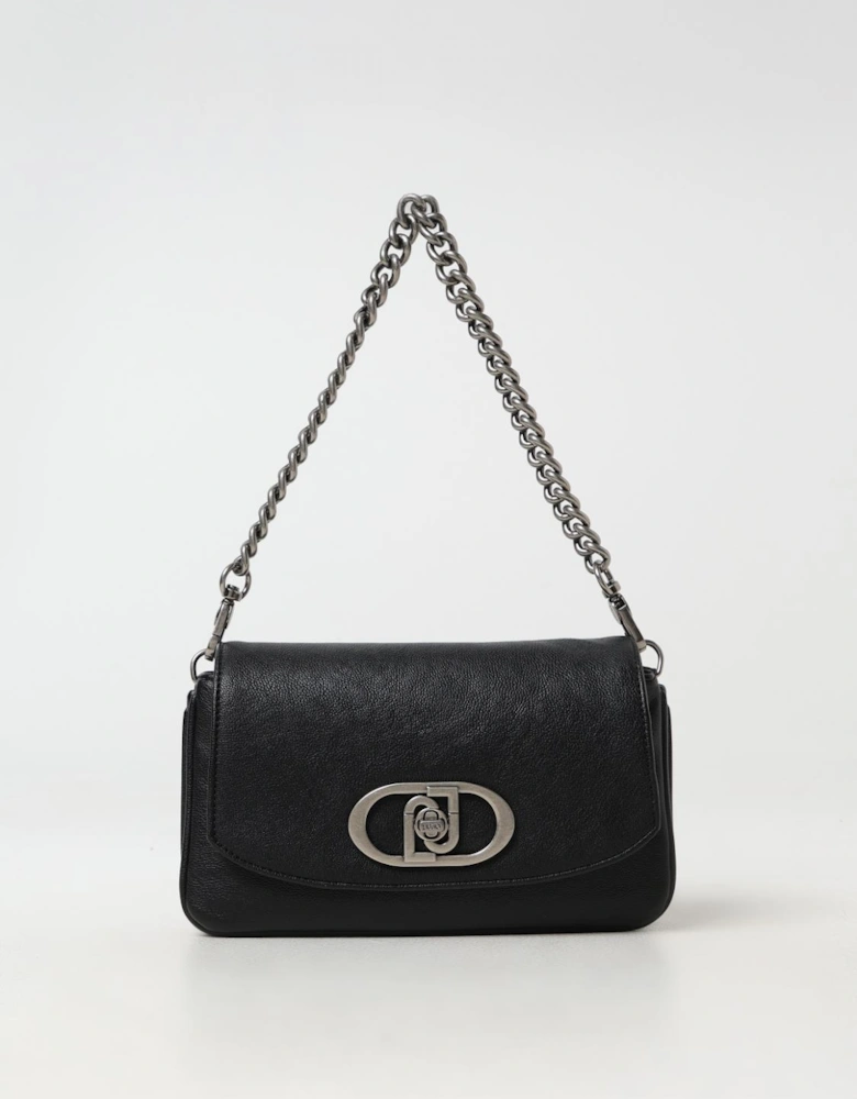 Chain Strap Leather Shoulder Bag