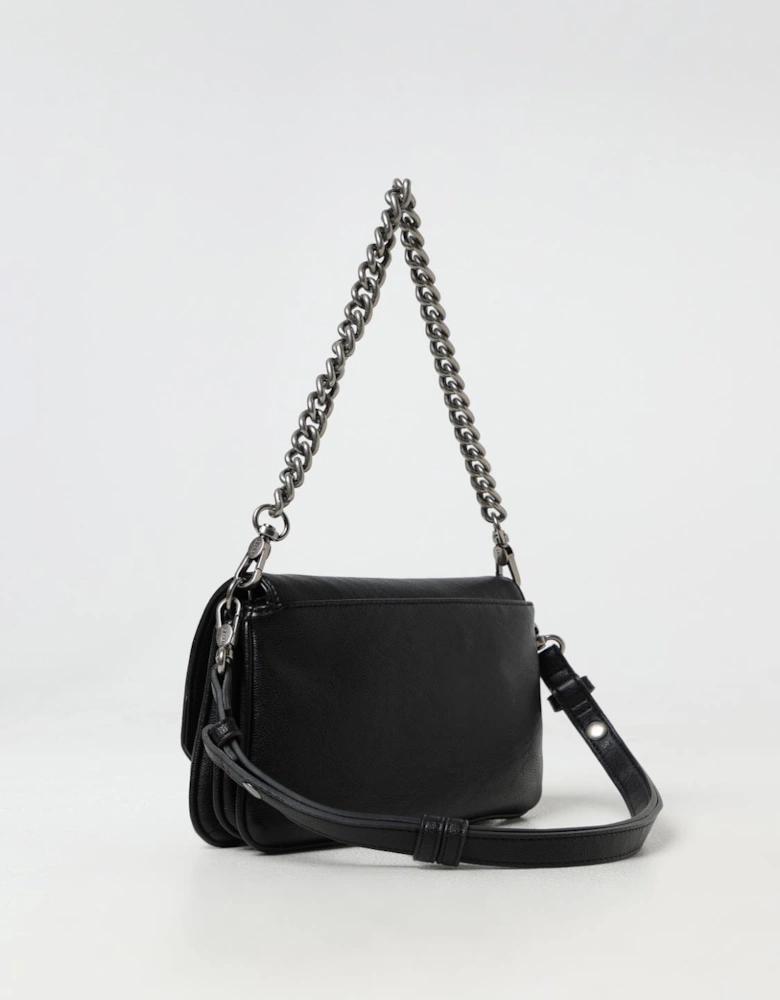 Chain Strap Leather Shoulder Bag