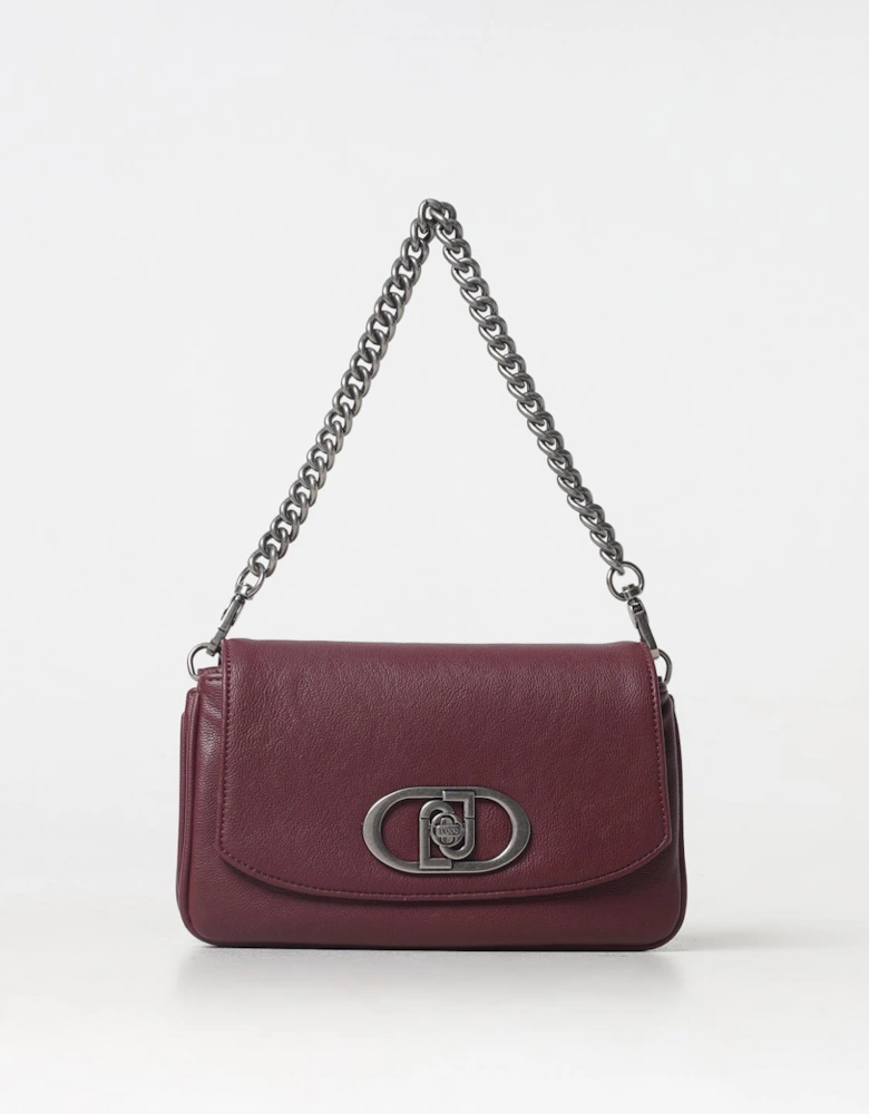 Chain Strap Leather Shoulder Bag