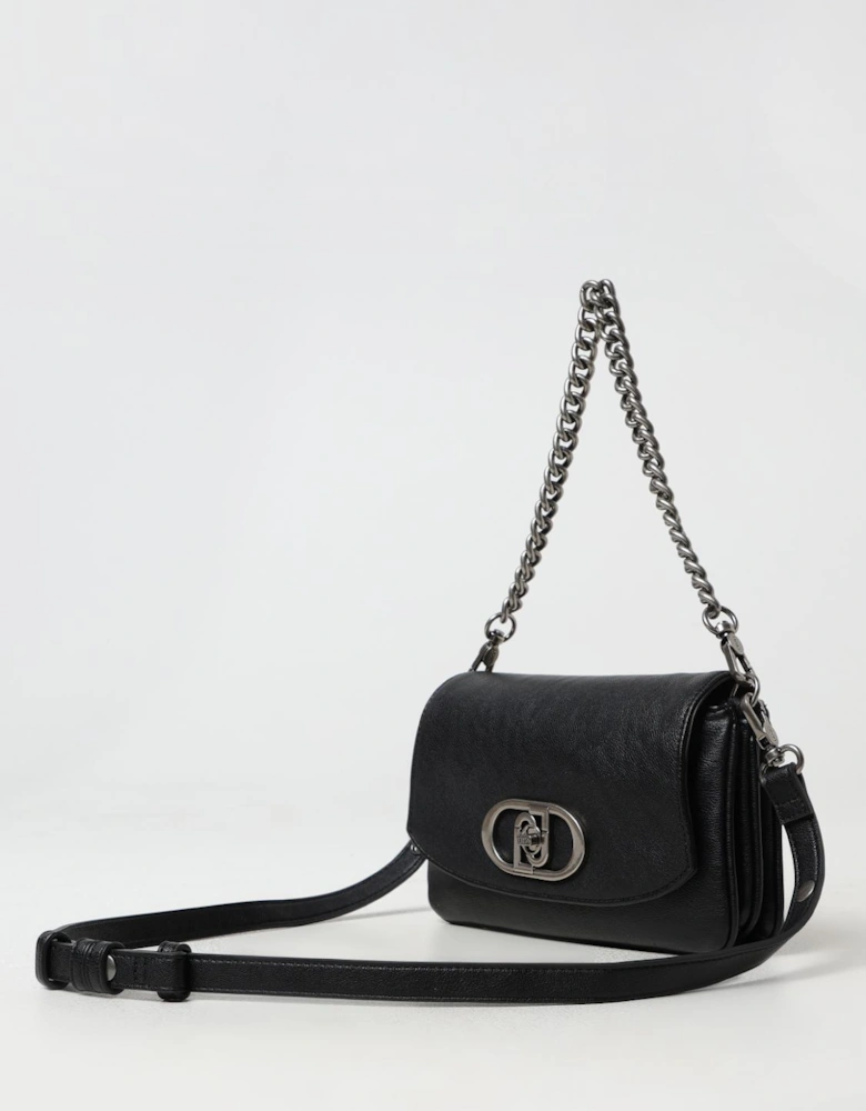 Chain Strap Leather Shoulder Bag