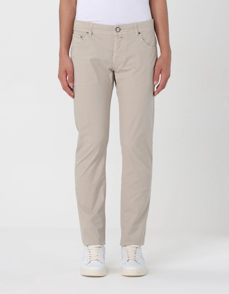 Casual Stretch Cotton Pants