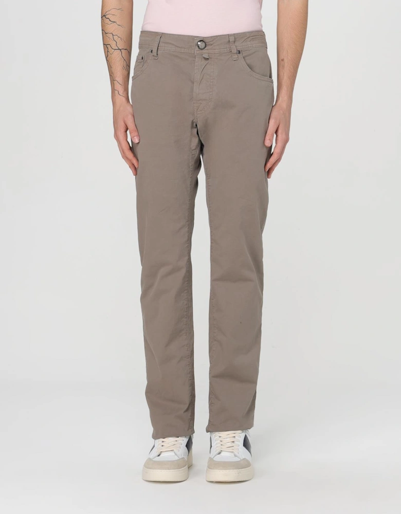Casual Stretch Cotton Pants