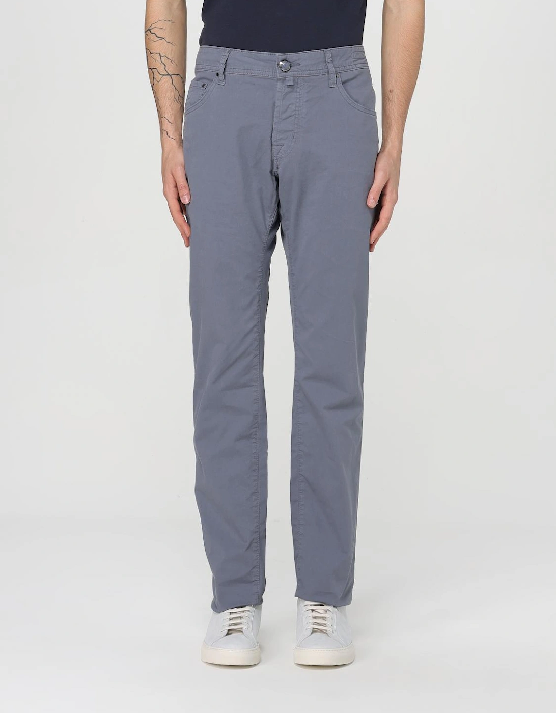 Casual Stretch Cotton Pants