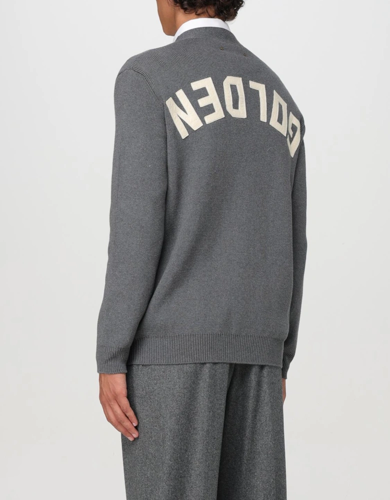 Ribbed Cotton VNeck Cardigan