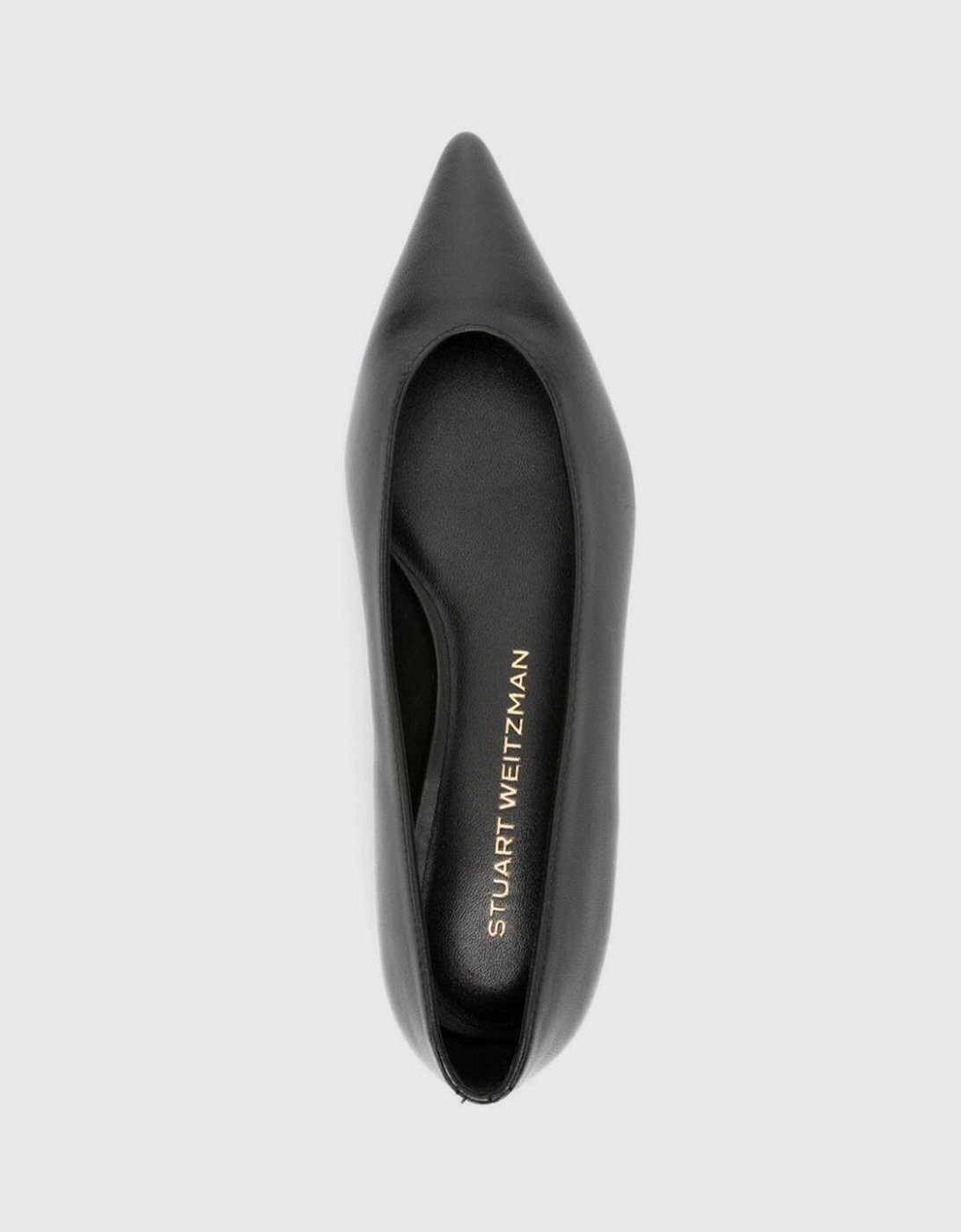 Slender Pointy Toe Flat Leather Sole
