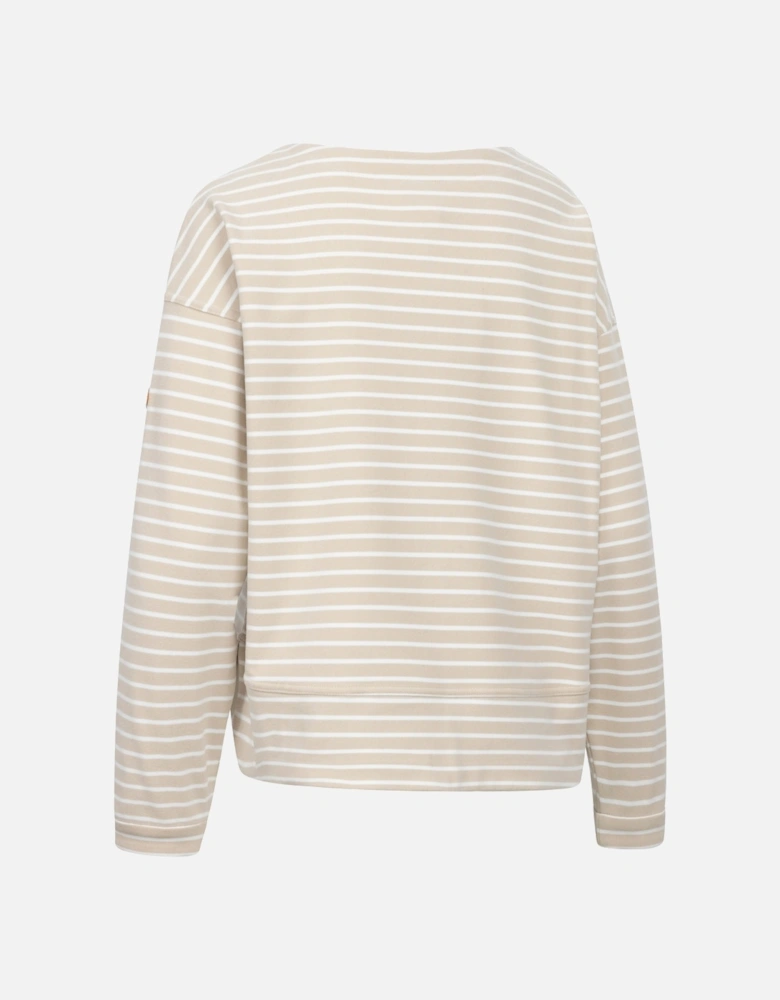 Womens/Ladies Soothing Striped Marl Top
