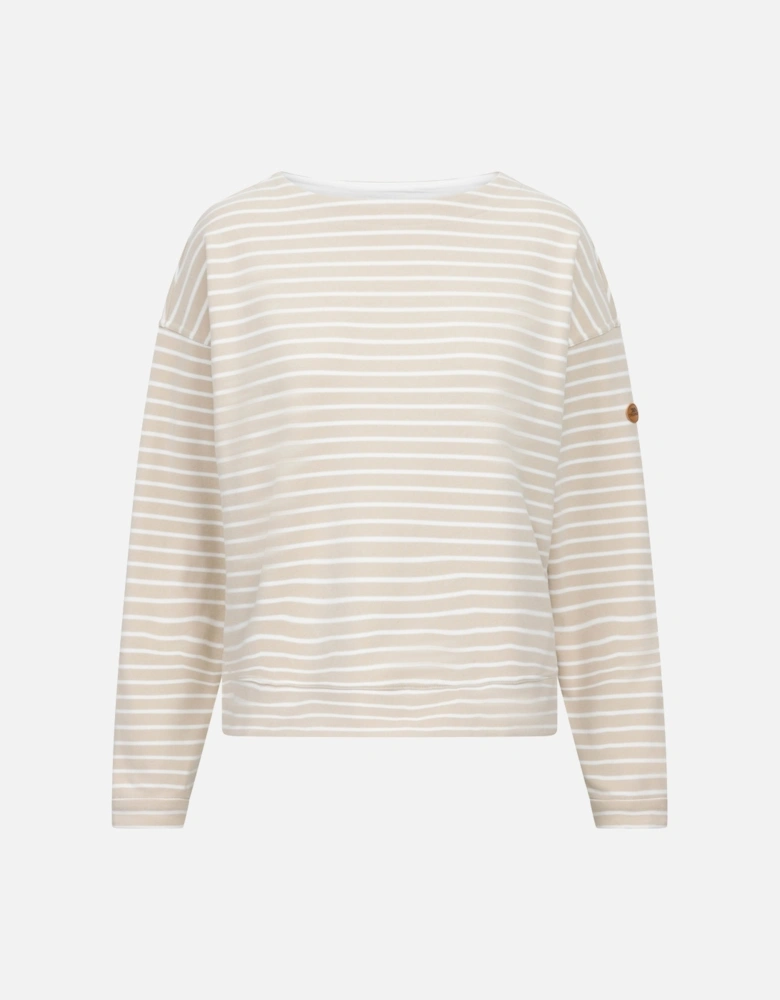 Womens/Ladies Soothing Striped Marl Top