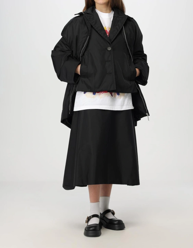 Aline Midi Skirt Asymmetrical Hem