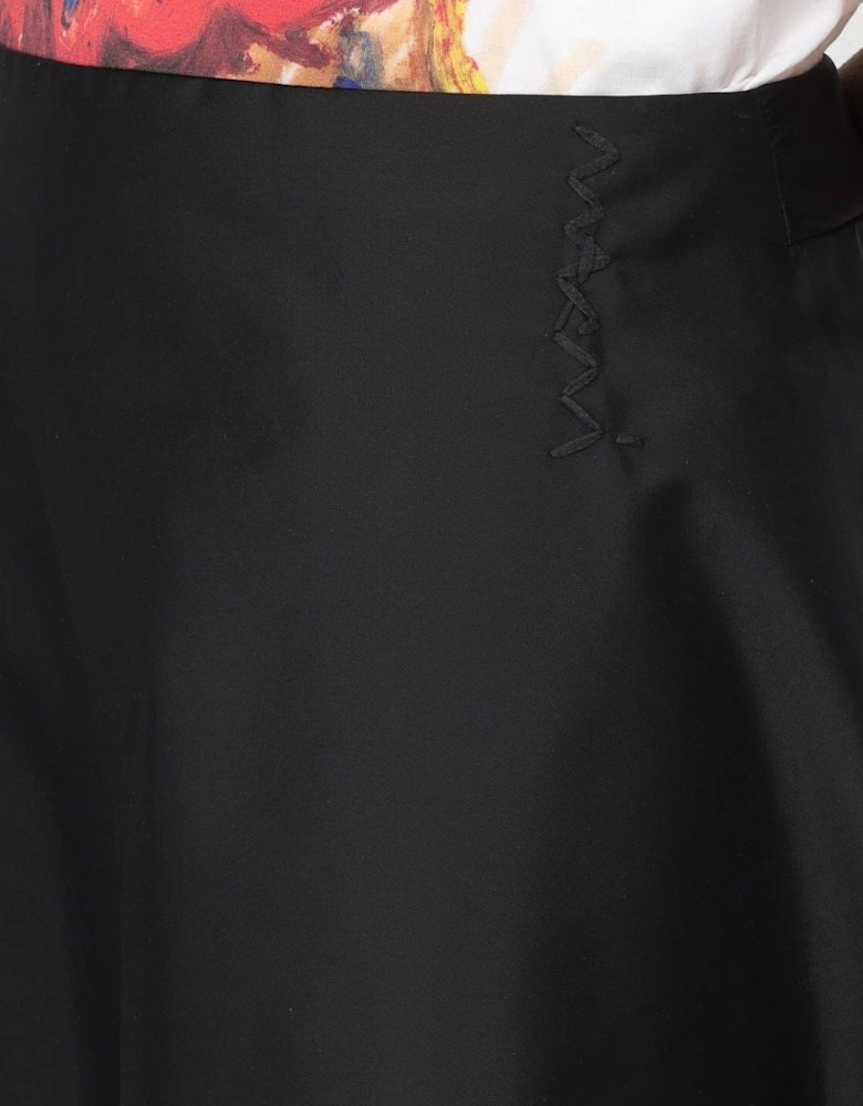 Aline Midi Skirt Asymmetrical Hem