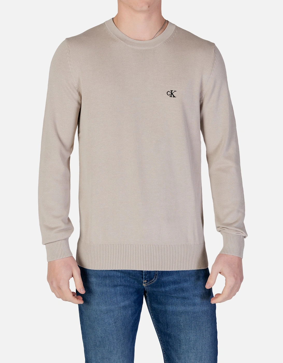Plain Organic Cotton Knitwear with Round Neck, 4 of 3