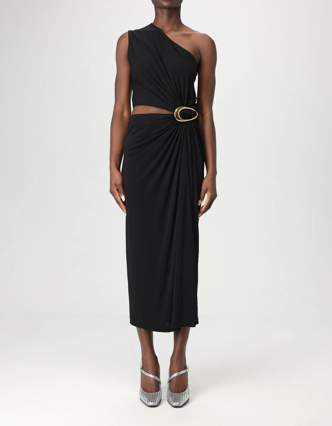 OneShoulder Midi Dress Cutout Jersey, 6 of 5