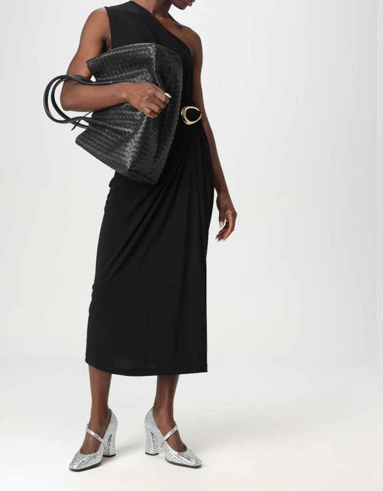 OneShoulder Midi Dress Cutout Jersey