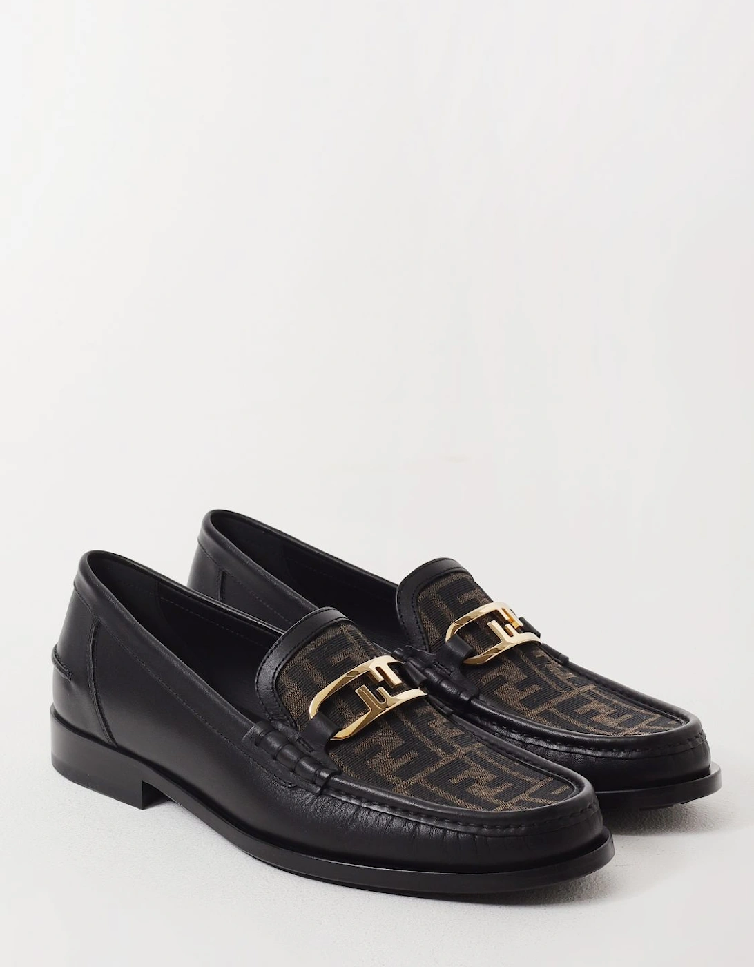 FF Leather Loafers Slipon