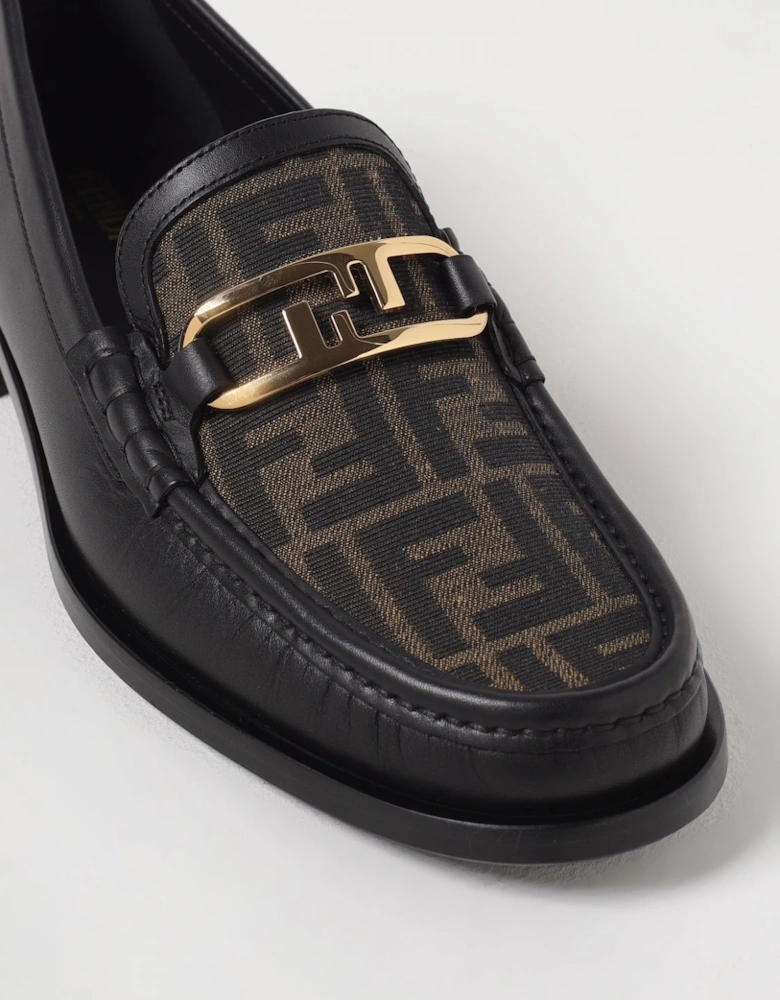 FF Leather Loafers Slipon
