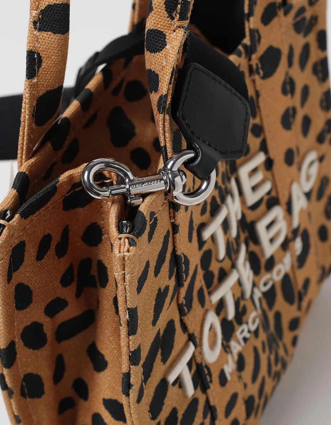 Mini Tote Leopard Print Embroidered