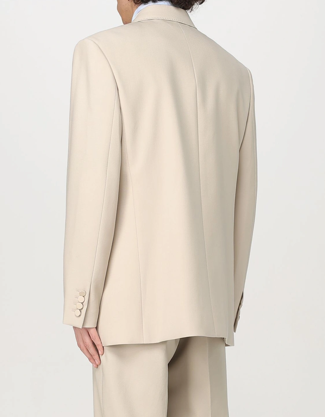 Tailored Single-Breasted Blazer with Notch Lapels