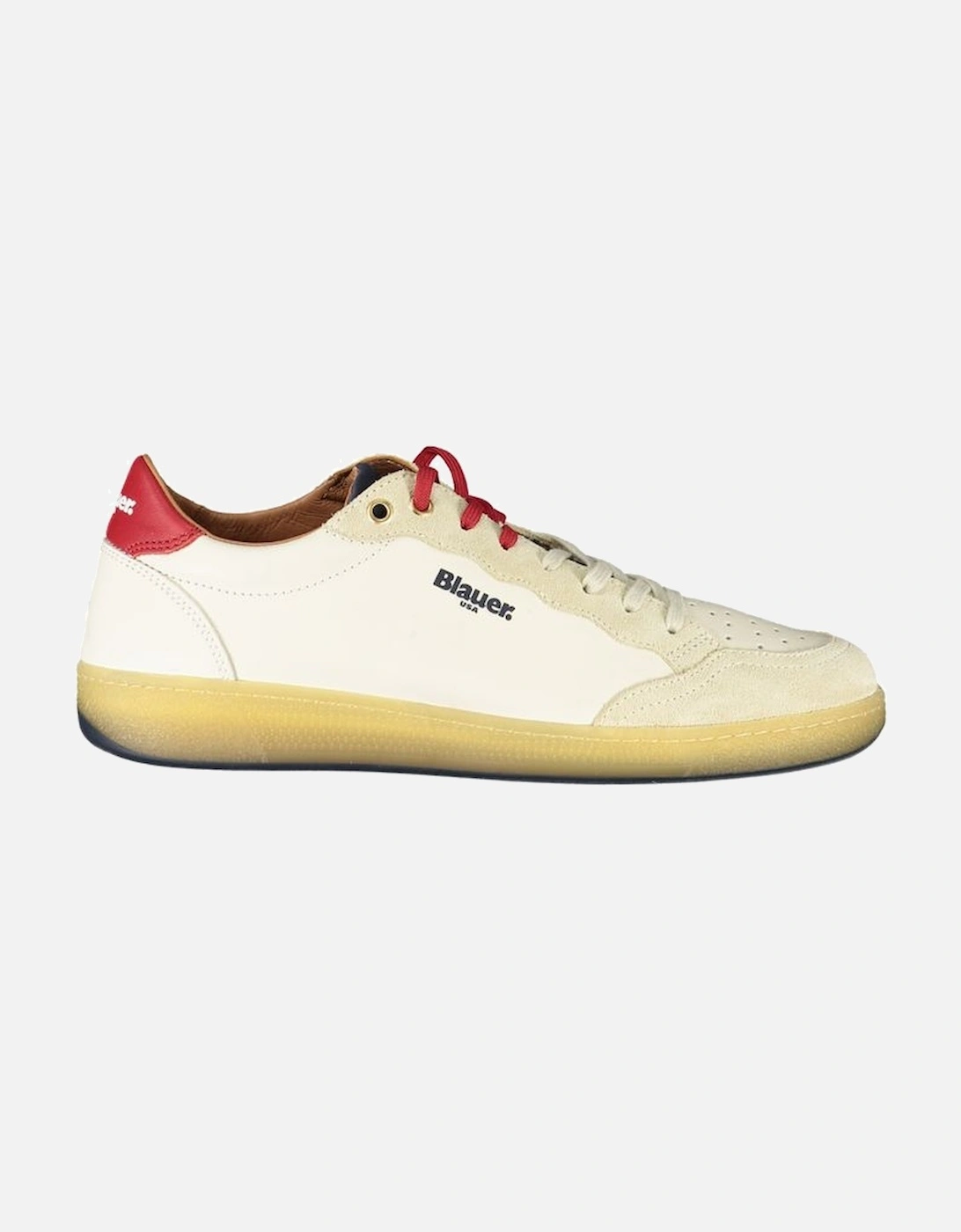 Leather Sports Sneakers with Removable Insole and Double Lace-Up Closure, 4 of 3