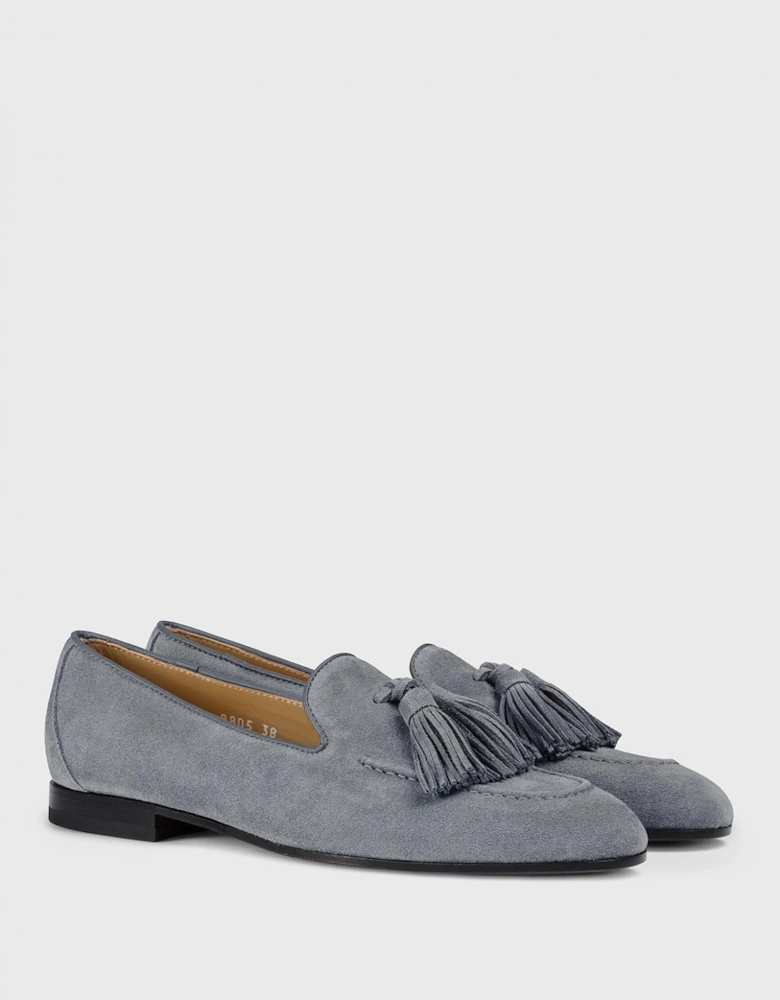 Suede Tassel Loafers