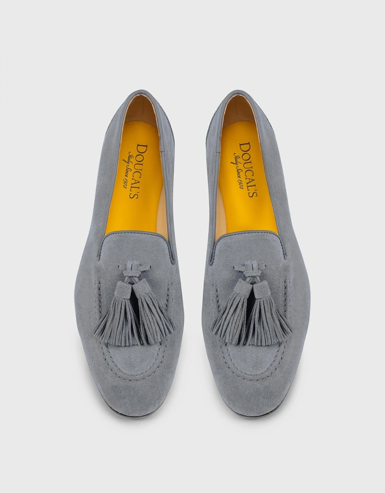 Suede Tassel Loafers