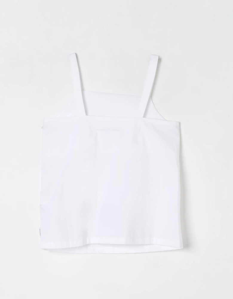 Square Neck Sleeveless Cotton Top