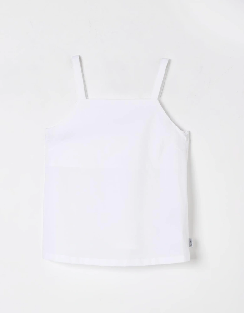 Square Neck Sleeveless Cotton Top