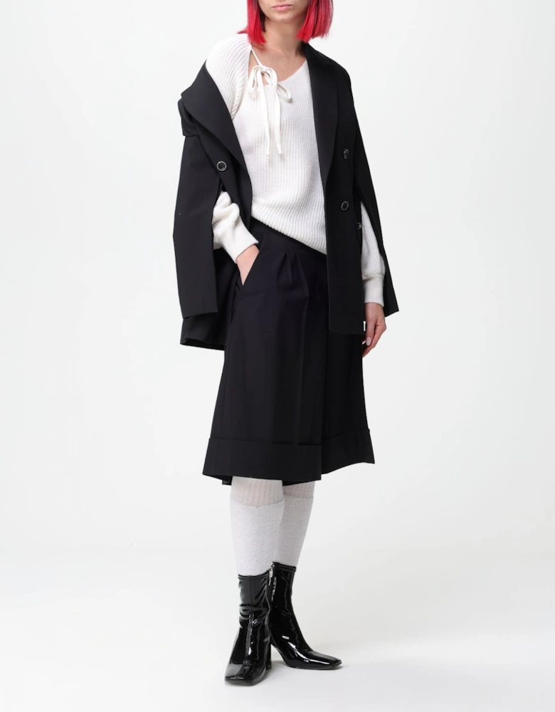 Tailored Pleated Cuffed Shorts