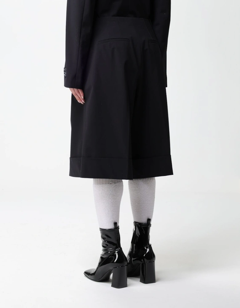 Tailored Pleated Cuffed Shorts