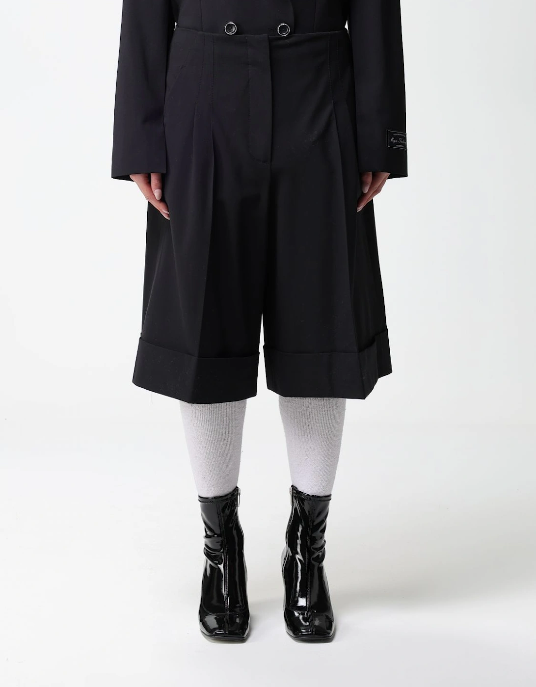 Tailored Pleated Cuffed Shorts, 5 of 4