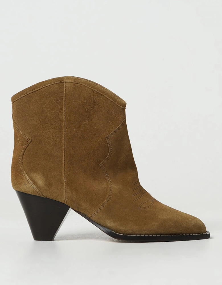Dicker Suede Ankle Boots Western Style