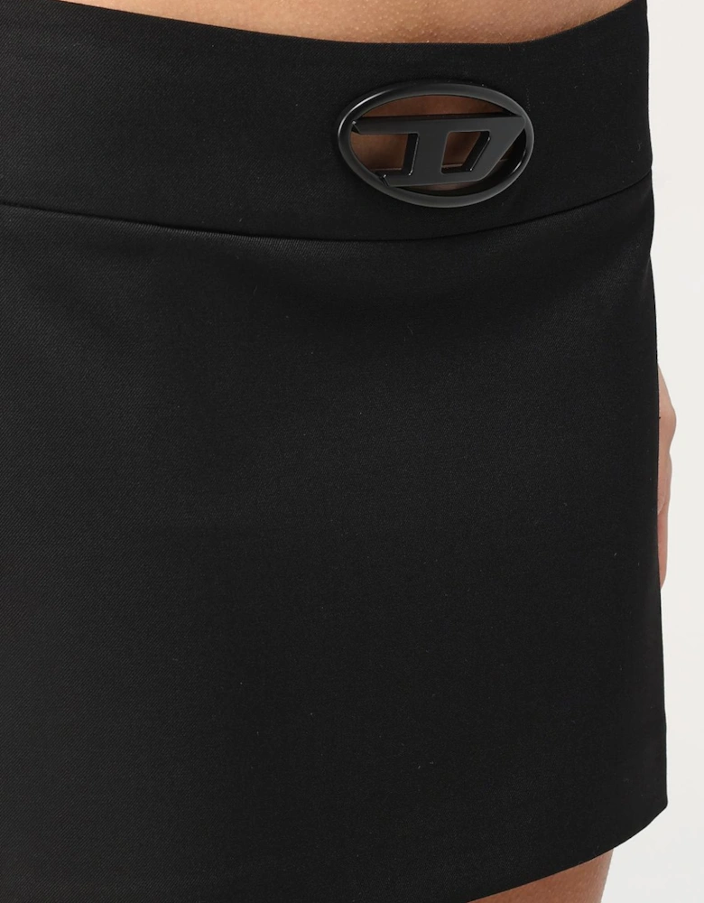 Mini Skirt with Metal Accent