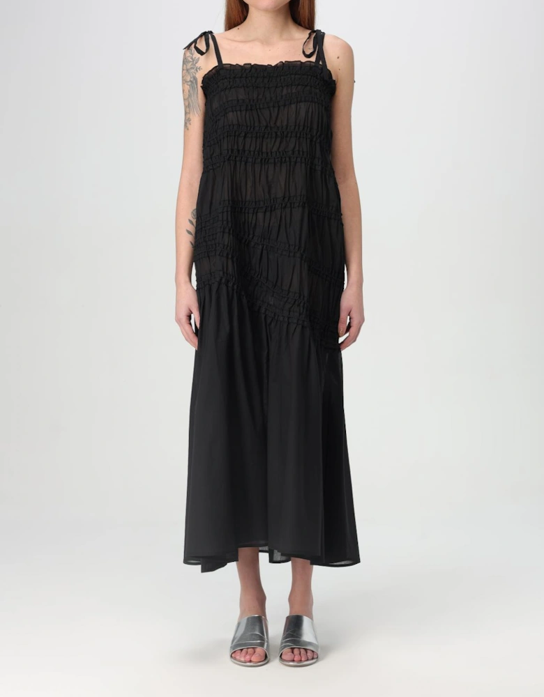 Ruched Midi Dress Relaxed Fit