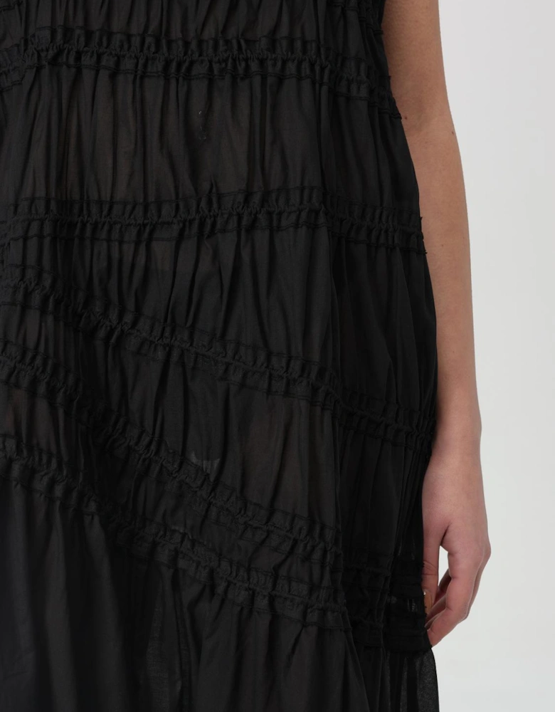 Ruched Midi Dress Relaxed Fit