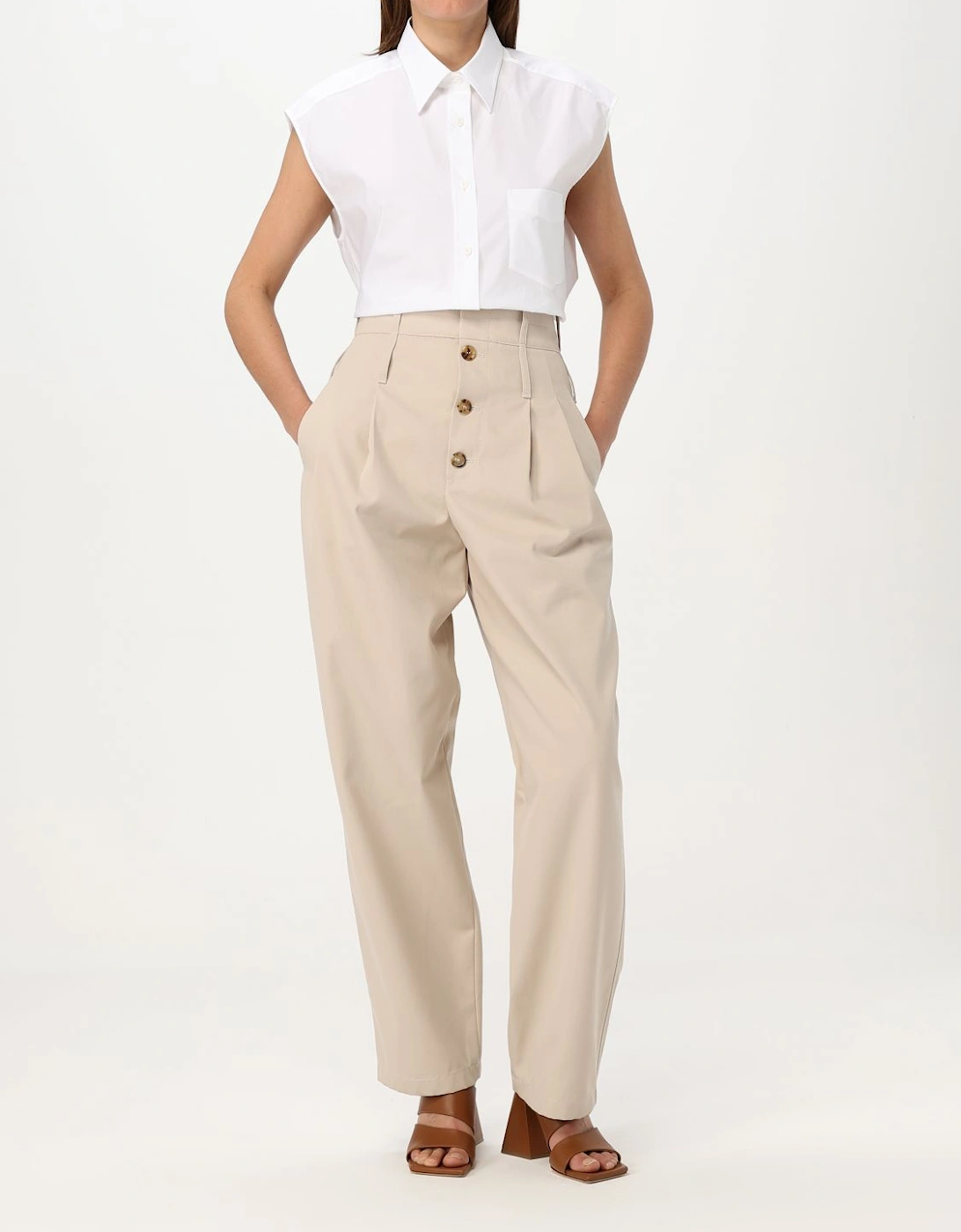 HighWaisted Wide Leg Trousers