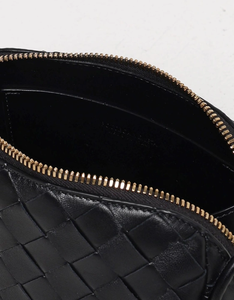 Intrecciato Cosmetic Case Woven Leather
