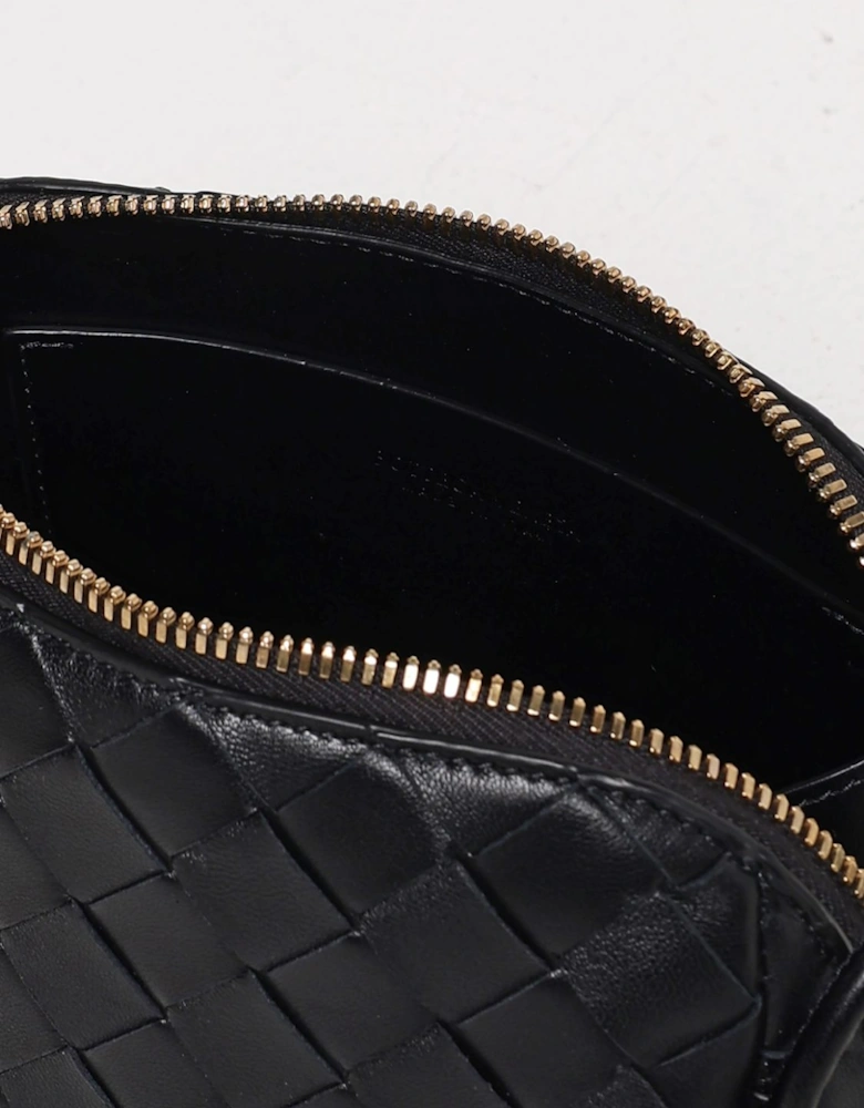 Intrecciato Cosmetic Case Woven Leather