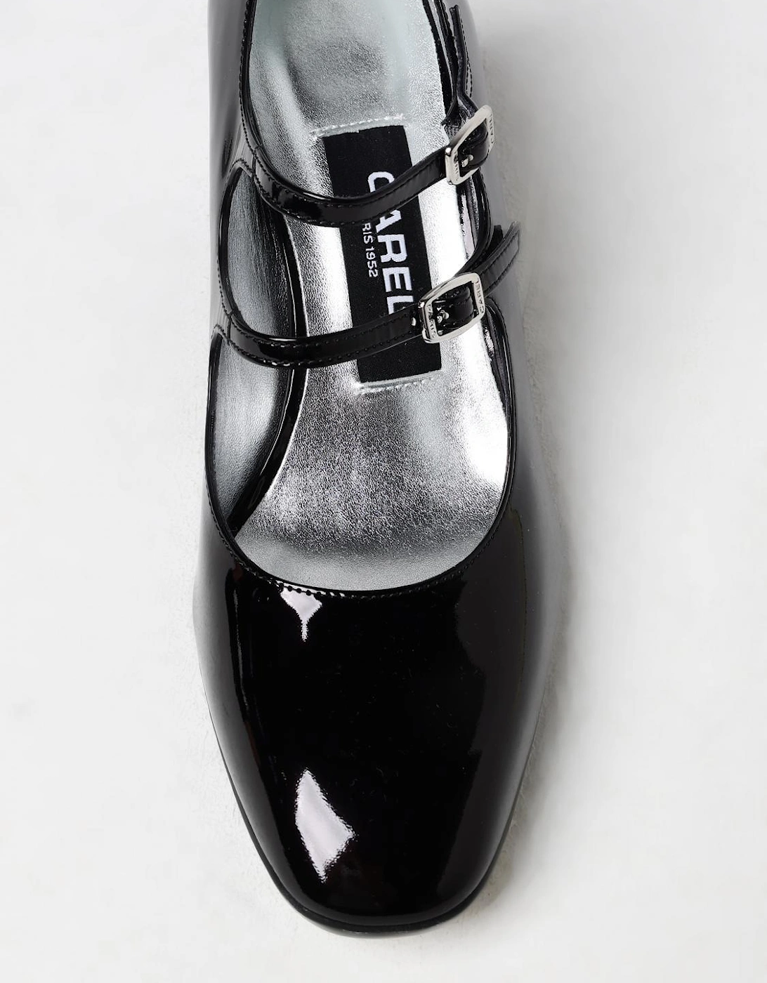 Double Strap Patent Leather Pumps