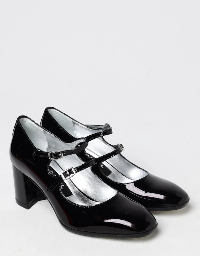 Double Strap Patent Leather Pumps
