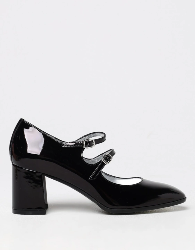 Double Strap Patent Leather Pumps
