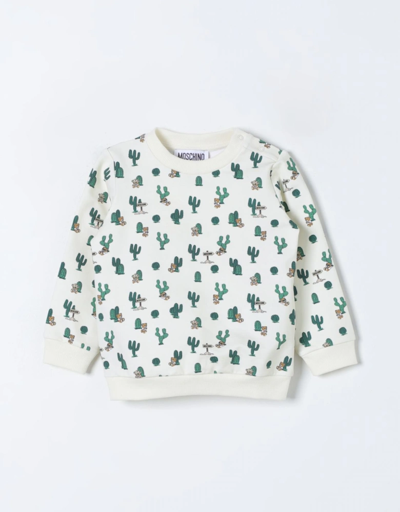 Cactus Bear Print Baby Sweater