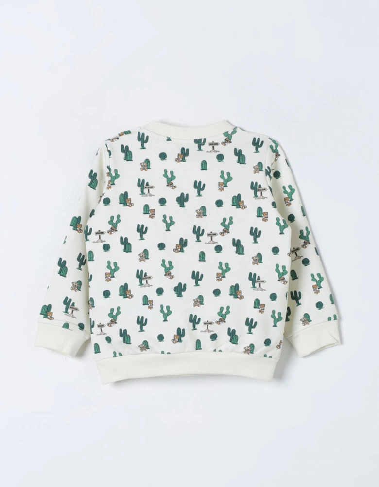 Cactus Bear Print Baby Sweater