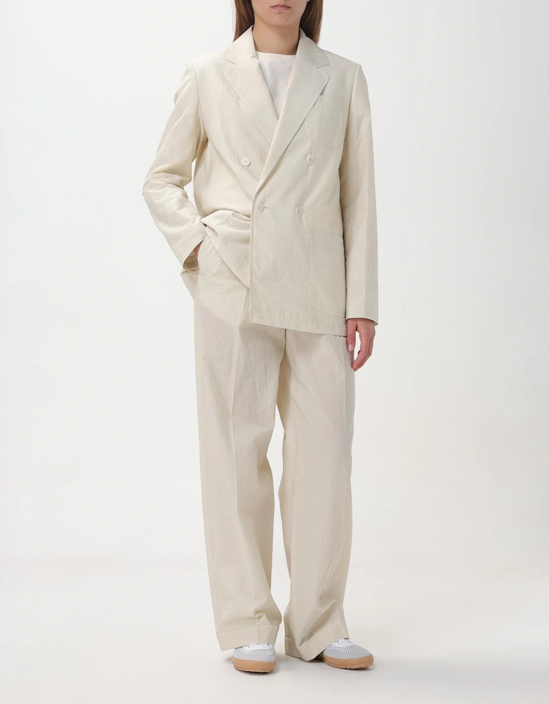 Doublebreasted Blazer Relaxed Fit Cotton