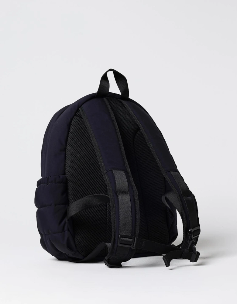 Quilted Backpack Circular Logo
