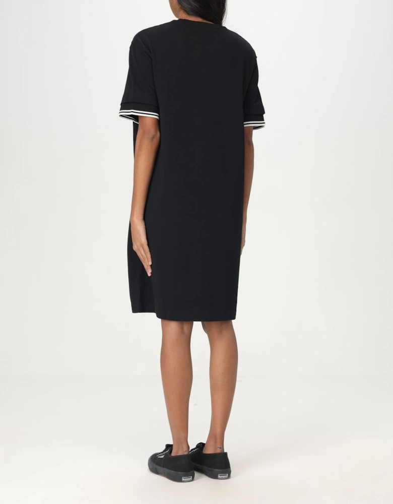 Tipped Collar TShirt Dress